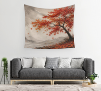 Autumn crimson   — Wall Tapestry 3