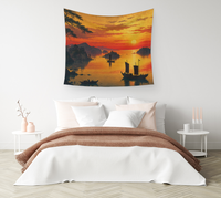 Island sunset — Wall Tapestry 2