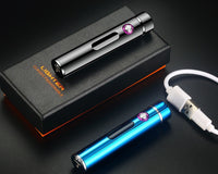 Electric Metal Lighters Smoking Windproof Dual Plasma Rechargeable USB Lighter 3