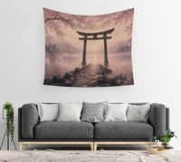Torii Gate at Dawn — Wall Tapestry 3