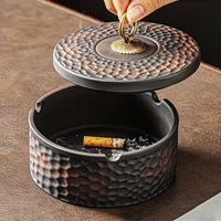 Home Living Room Fly-proof Ash Tray With Lid Office Ashtray 5