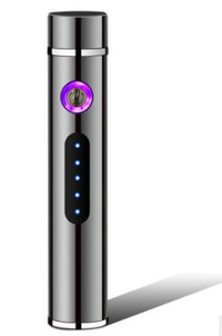 Electric Metal Lighters Smoking Windproof Dual Plasma Rechargeable USB Lighter 8