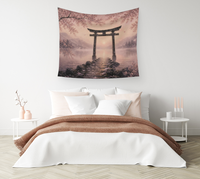 Torii Gate at Dawn — Wall Tapestry 2