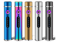 Electric Metal Lighters Smoking Windproof Dual Plasma Rechargeable USB Lighter 6