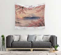 Mount Fuji & Cherry Blossom — Wall Tapestry 3