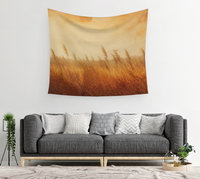Golden Reed at Dusk — Wall Tapestry 3