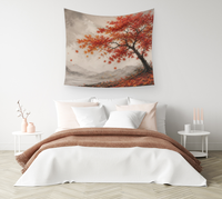 Autumn crimson   — Wall Tapestry 2