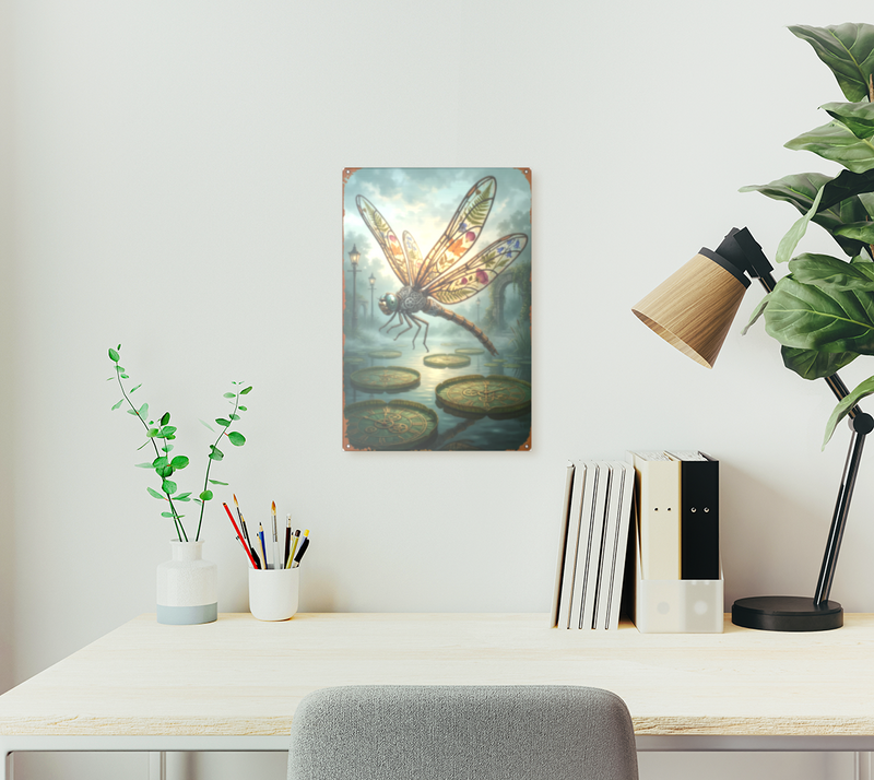 Stained Glass Dragonfly back