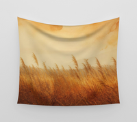 Golden Reed at Dusk — Wall Tapestry 1