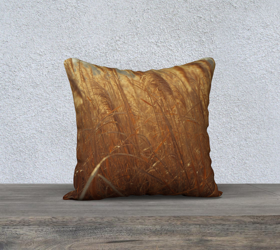 Golden Reeds | Japanese Pillow Case