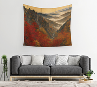 Crimson valley — Wall Tapestry 3